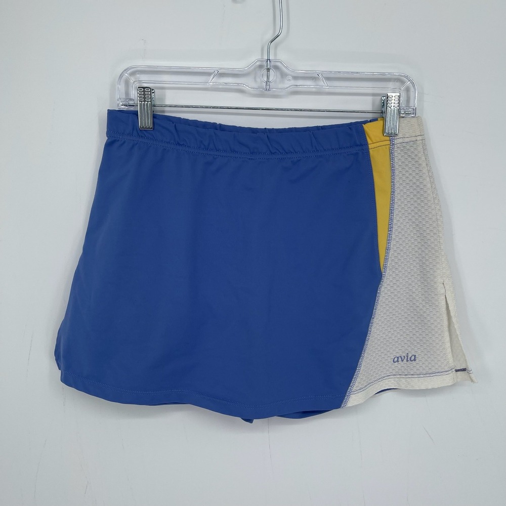 Avia Women's Blue Colorblock Built In Shorts Athletic Tennis Golf Skort Size M
